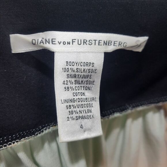 Diane Von Furstenberg Silk Groovy Strapless Dress - Picture 4 of 14